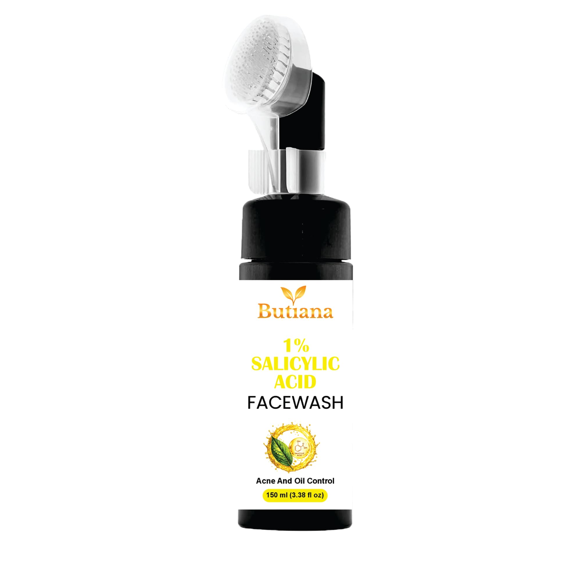 Butiana 1% Salicylic Acid Face Wash 150Ml  Acne Control Cleanser With Tea Tree, Niacinamide & Aloe Vera, Oil Control, Pore Clea