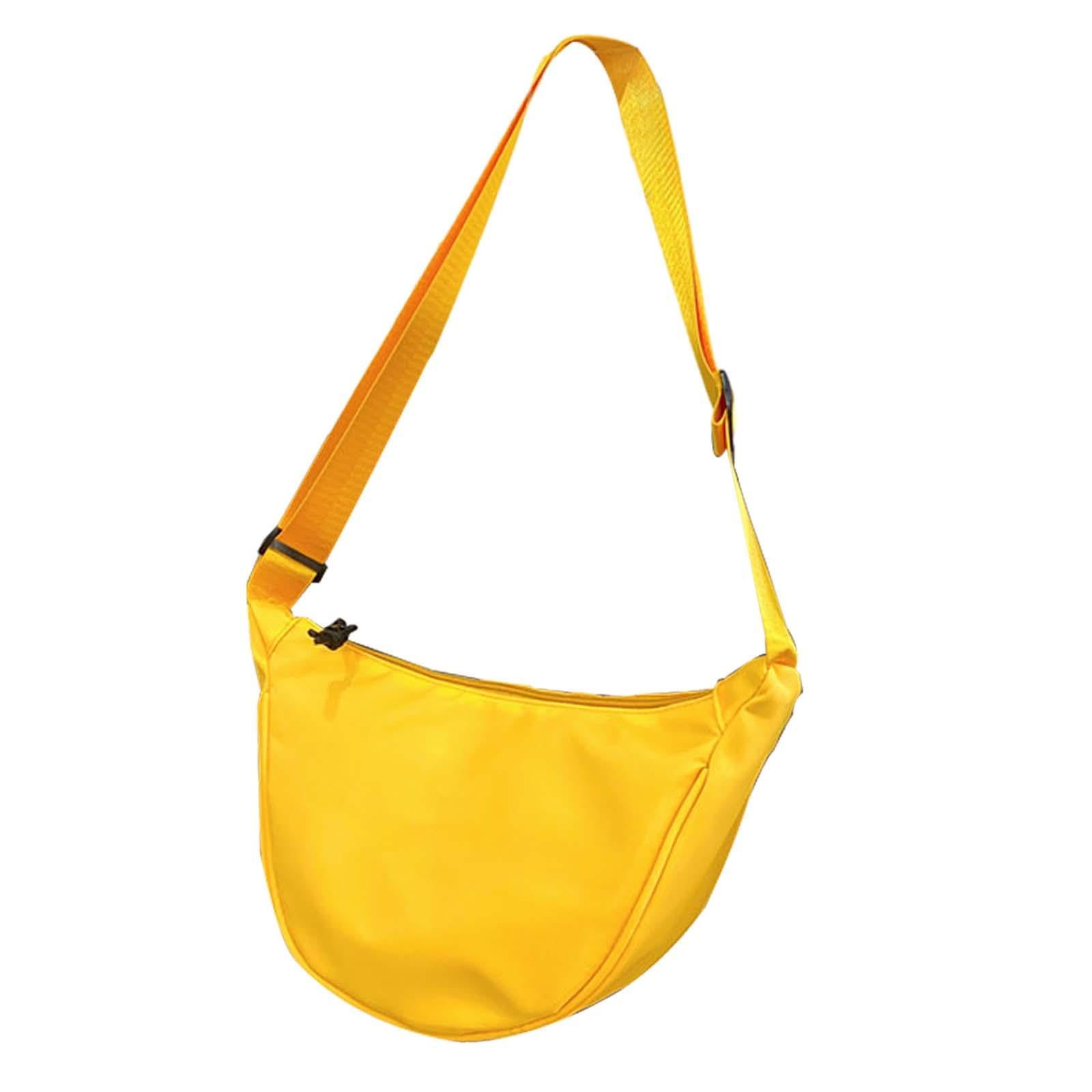 Velura Sydl Crossbody Crescent Bag Fashionable Nylon Hobo For Women Handbag Shoulder Bag Yellow|1 Shoulder Bag|Clothing, Shoes &
