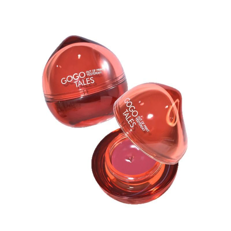 CYAYLM GOGO TALES 3in1 Little Red Jar MultiPurpose Cream, Lip Mud, Blush, Velvet Matte Finish, Moisturizing (G08, 4.7g)