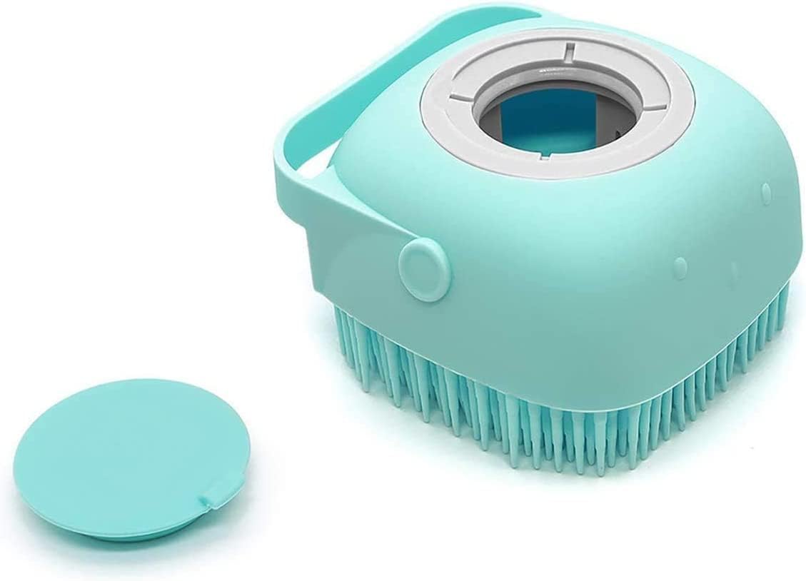 SUAKE Silicon Massage Bath Brush Hair, Bathing Brush For Cleaning Body | Silicon Wash Scrubber, Cleaner & Massager For Shampoo, 