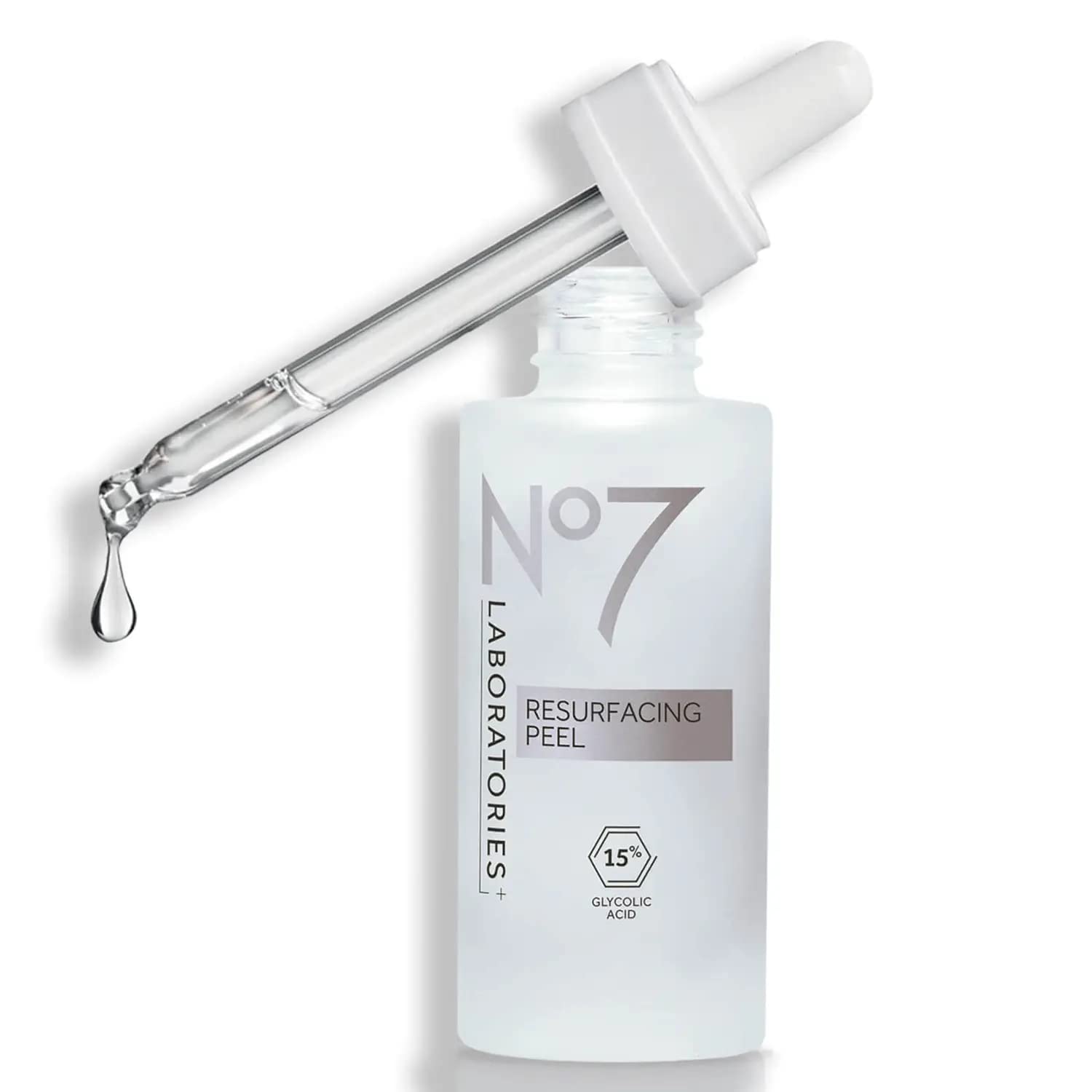 No7 Laboratories Resurfacing Peel 15% Glycolic Acid - Skin Resurfacing Face Peel For Smoother Skin - Brightening Pore Cleanser +
