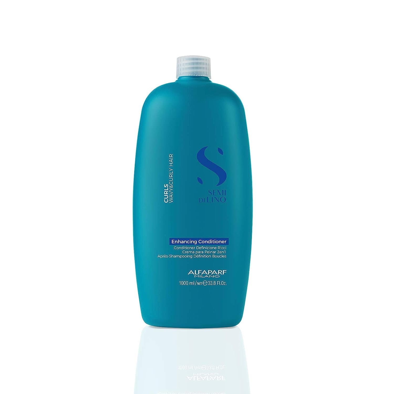 Alfaparf Milano Semi Di Lino Curls Enhancing Hair Conditioner - Color Safe Conditioner to Hydrate, Detangle & Nourish Wavy and C