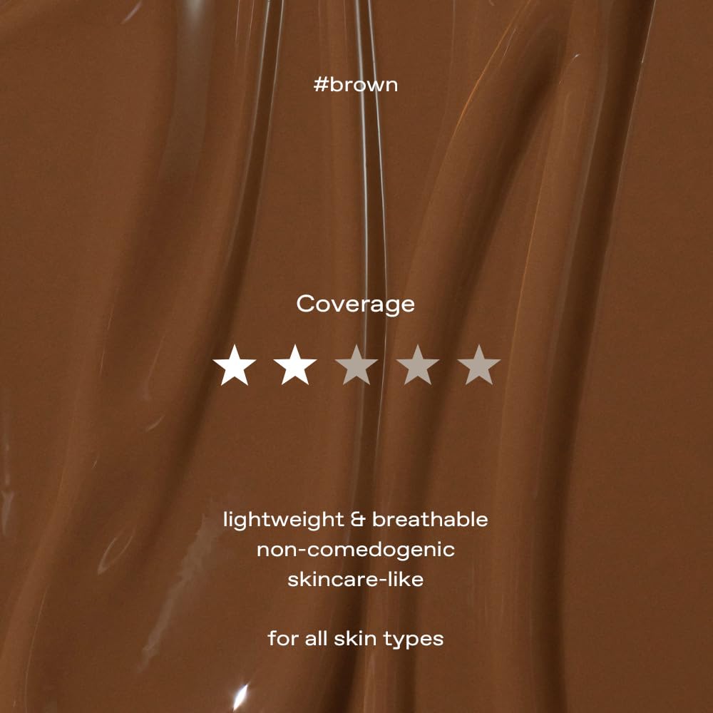 Glow Breathable Blemish Balm #Brown : Lightweight & Hydrating, Skincare-Like, Medium-Coverage Bb Cream Infused With Green Tea Wa