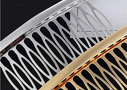 2PCS Alloy Curved Hair Comb (Silver+Gold) Headwear Hair Side Comb French Twist Comb Hair Clip Jewelry Sparkle Styling Tools Hair