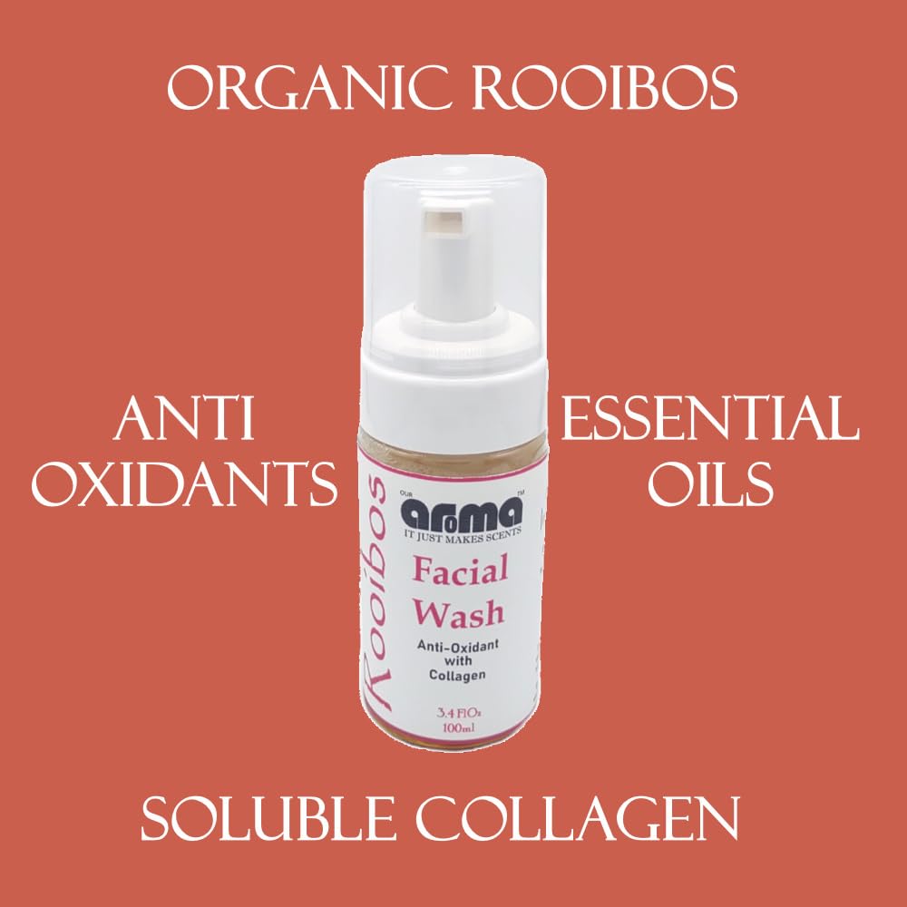 Our Aroma Rooibos Antioxidant Face Wash | 4 fl Oz | Hydrating Face Wash & Body Wash | Ideal for Sensitive, Dry Skin | Non-Irrita
