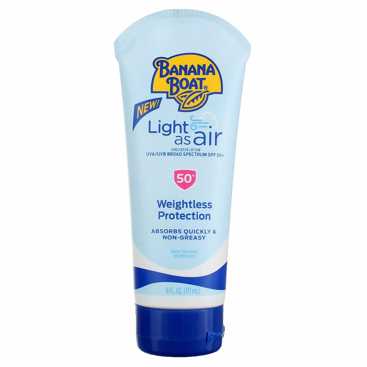 Banana Boat Spf#50+ Light As Air Lotion 177ml, 6 Ounce