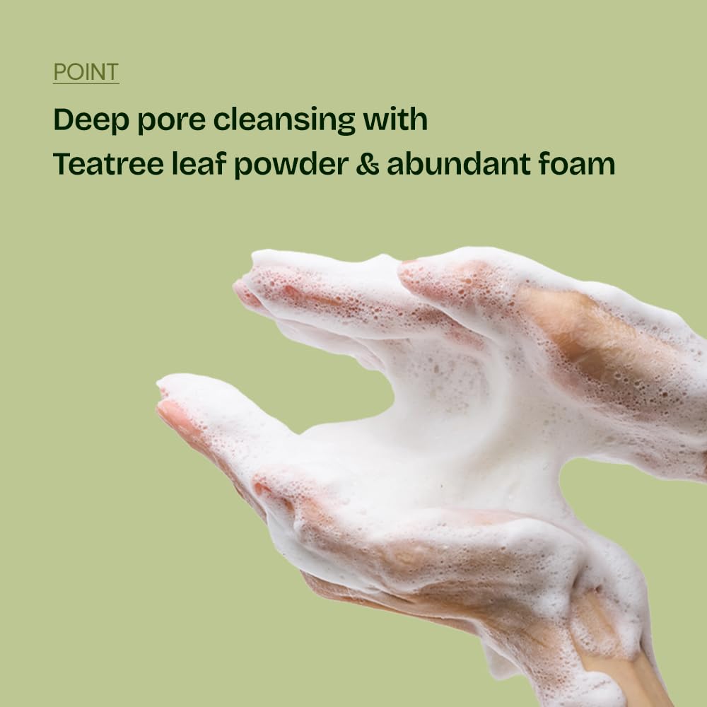 Orien Mugwort Zero Film Cleansing Foam 5.07 Fl.Oz, 150Ml ?Daily Makeup Blackhead Removal No Pore Clogging Korean Skincare Double