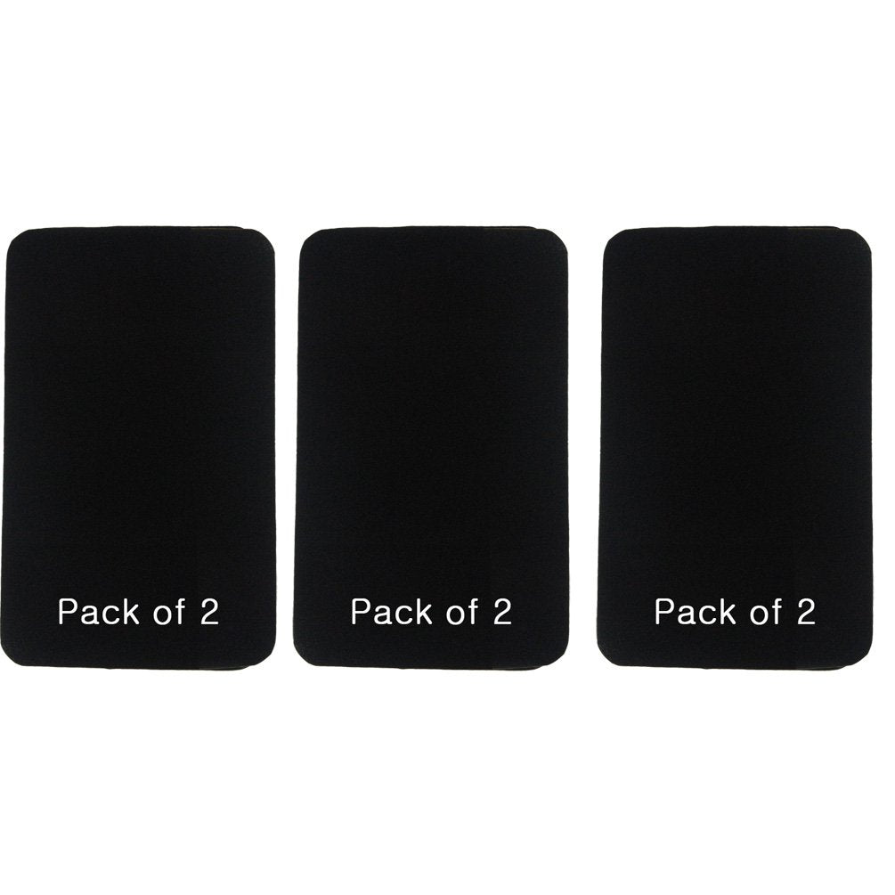 (6 Pack) Luxxii - Unisex Stocking Wig Caps For Women Nylon Mesh Stretch Elastic Snood (Black)