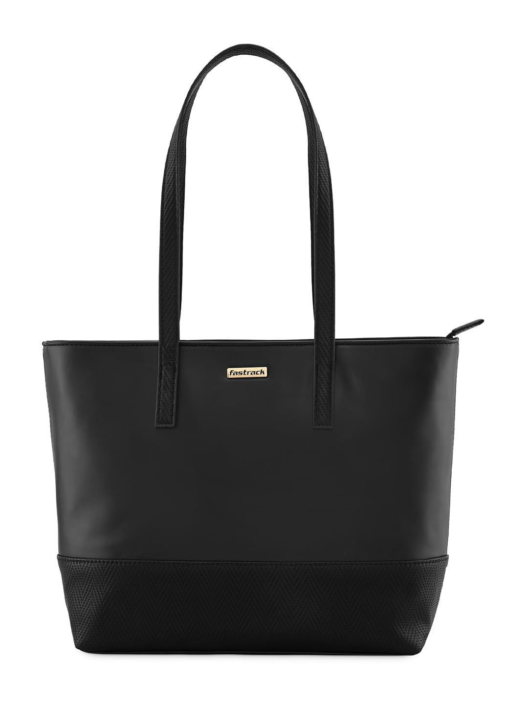 Fastrack Black Work Tote Bag For Women Fits Upto 11 Ipad Or Tablet | Sleek Everyday Handbag With Spacious Main Compartment, Bac