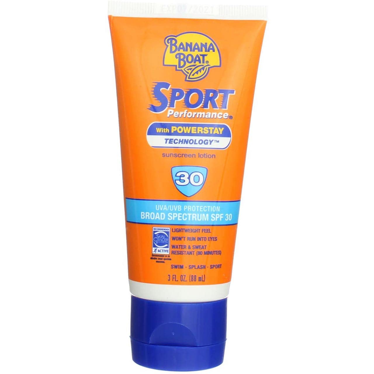 Banana Boat Sport Performance Sunscreen Lotion Travel Size Spf 30, 3 Oz