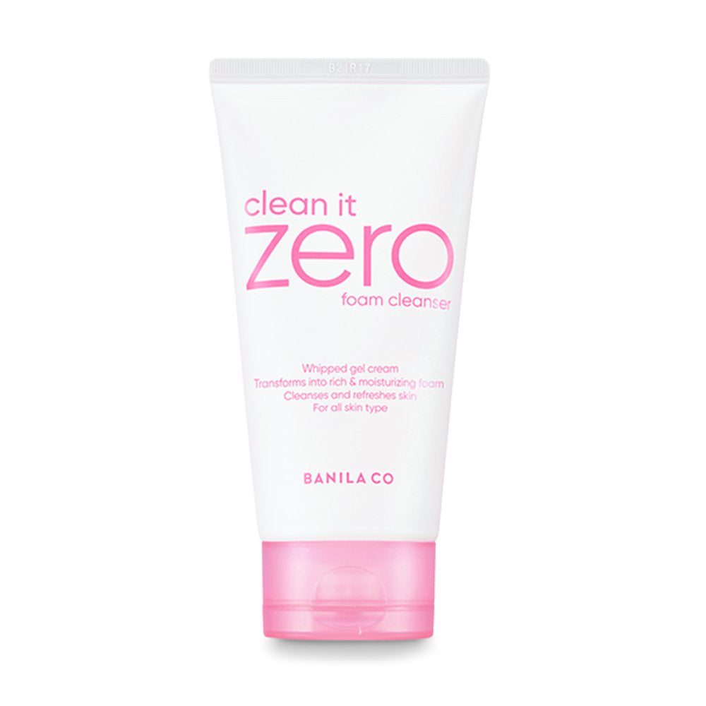 Banila Co New Clean It Zero Foam Cleanser 150Ml, All Skin Types, Creamy Foam Cleanser With Natural Herbs