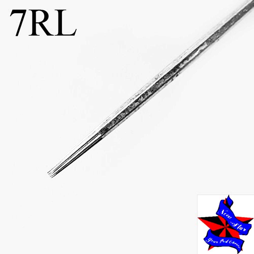 Tattoo Needles,New Star Tattoo Disposable Sterilized Premium Quality 7RL Tattoo Needles 7 Round Liner #12 Standard Disposable &