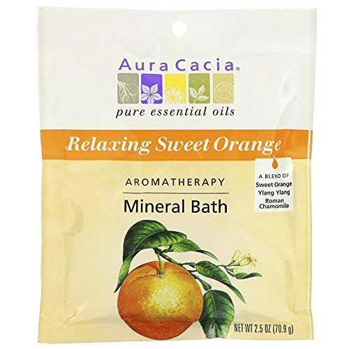 Aura Cacia Mnrl Bath,Relax Swt Orng, 2.5 Ounce