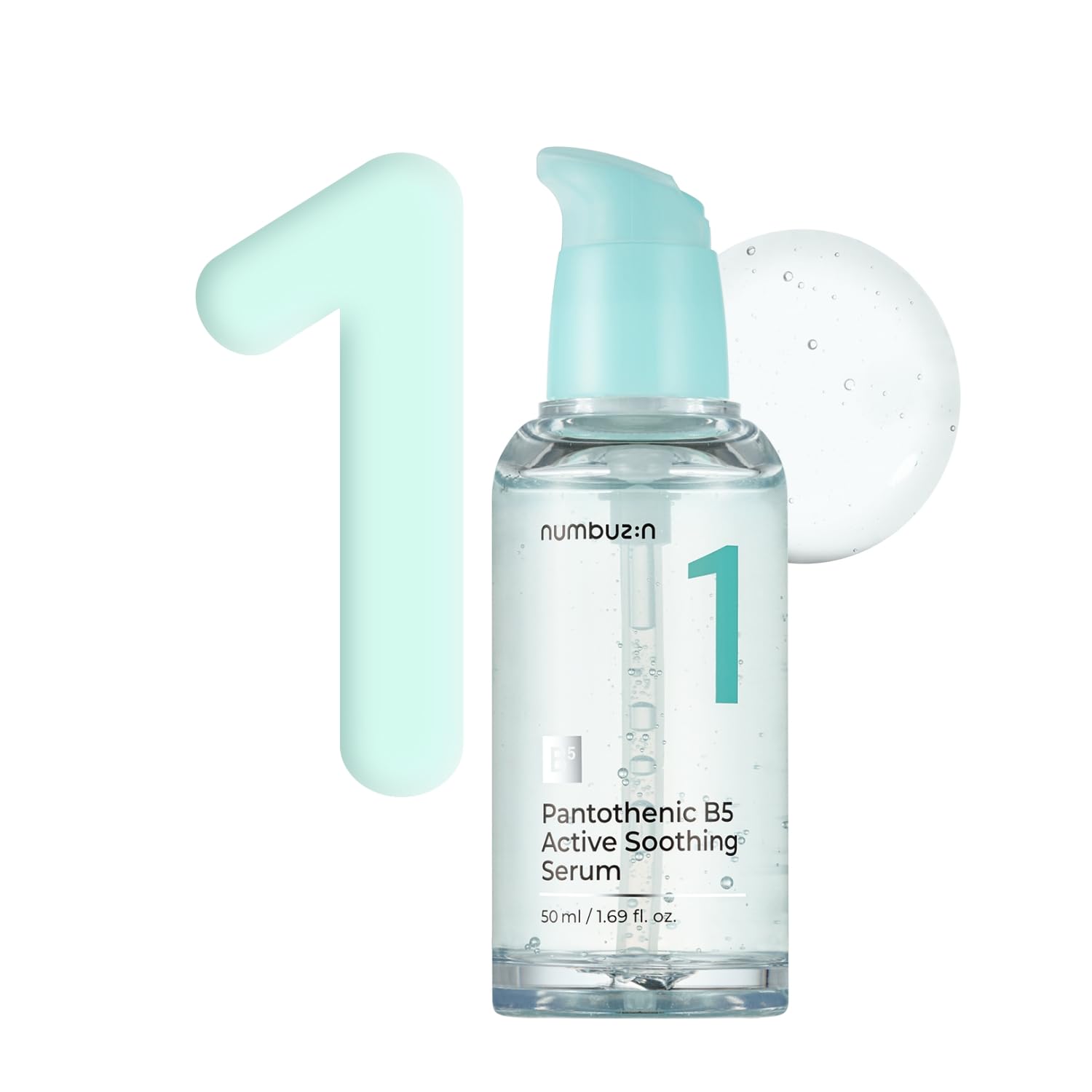 numbuzin No.1 Pantothenic B5 Active Soothing Serum | Lightweight Facial Serum, Excess Oil Control, Acne Soothing, Pantothenic Ac