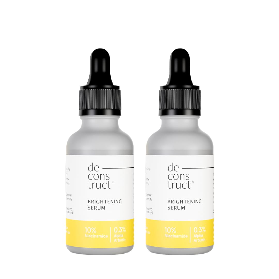 Deconstruct Brightening Face Serum For Pigmentation & Dark Spots Removal | 10% Niacinamide + 0.3% Alpha Arbutin | For Men & Wome
