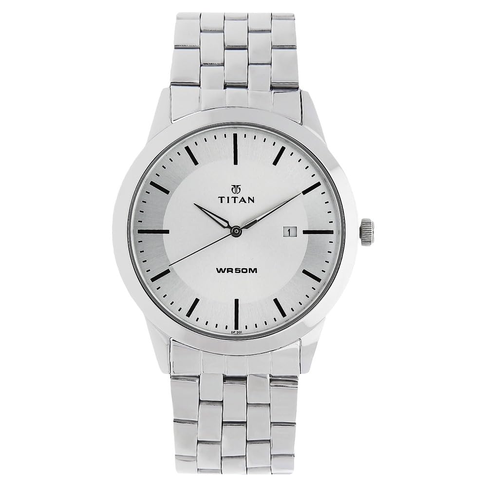 Titan Neo Analog Silver Dial Mens Watch NM1584SM03/NN1584SM03
