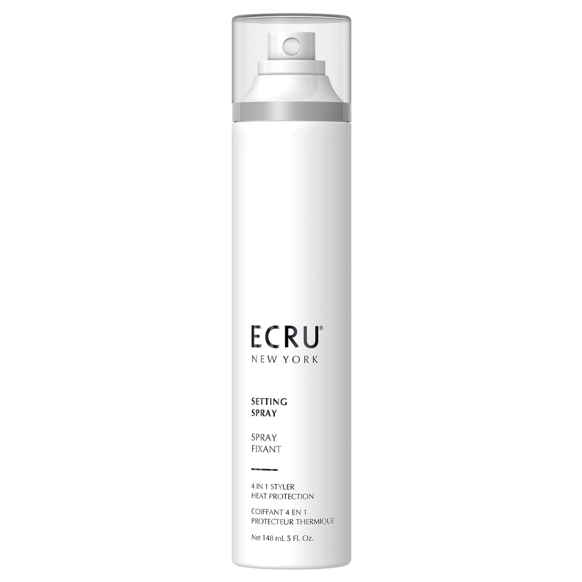 Ecru New York Hair Setting Spray  5 Oz. Lightweight Hair Heat & Frizz Protectant With Long Lasting Hold And Shine