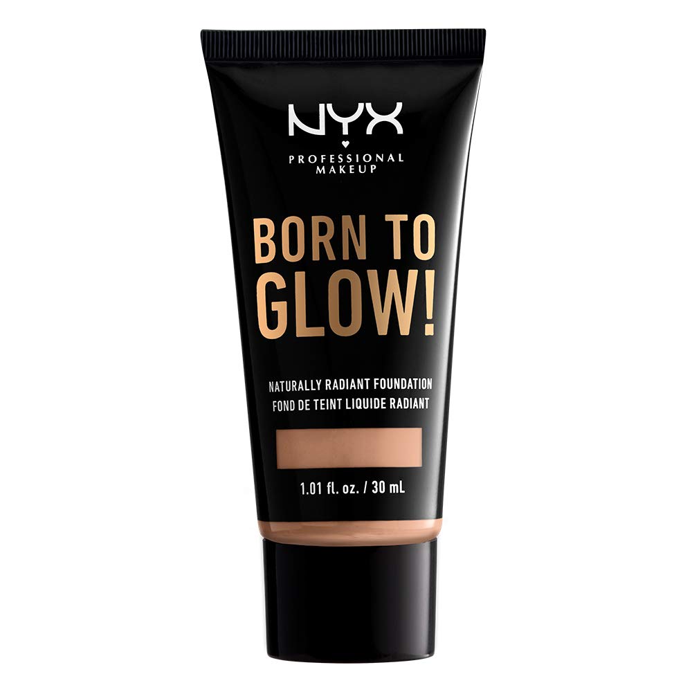 NYX PROFESSIONAL MAKEUP Born To glow Naturally Radiant Foundation, Medium coverage - Soft Beige