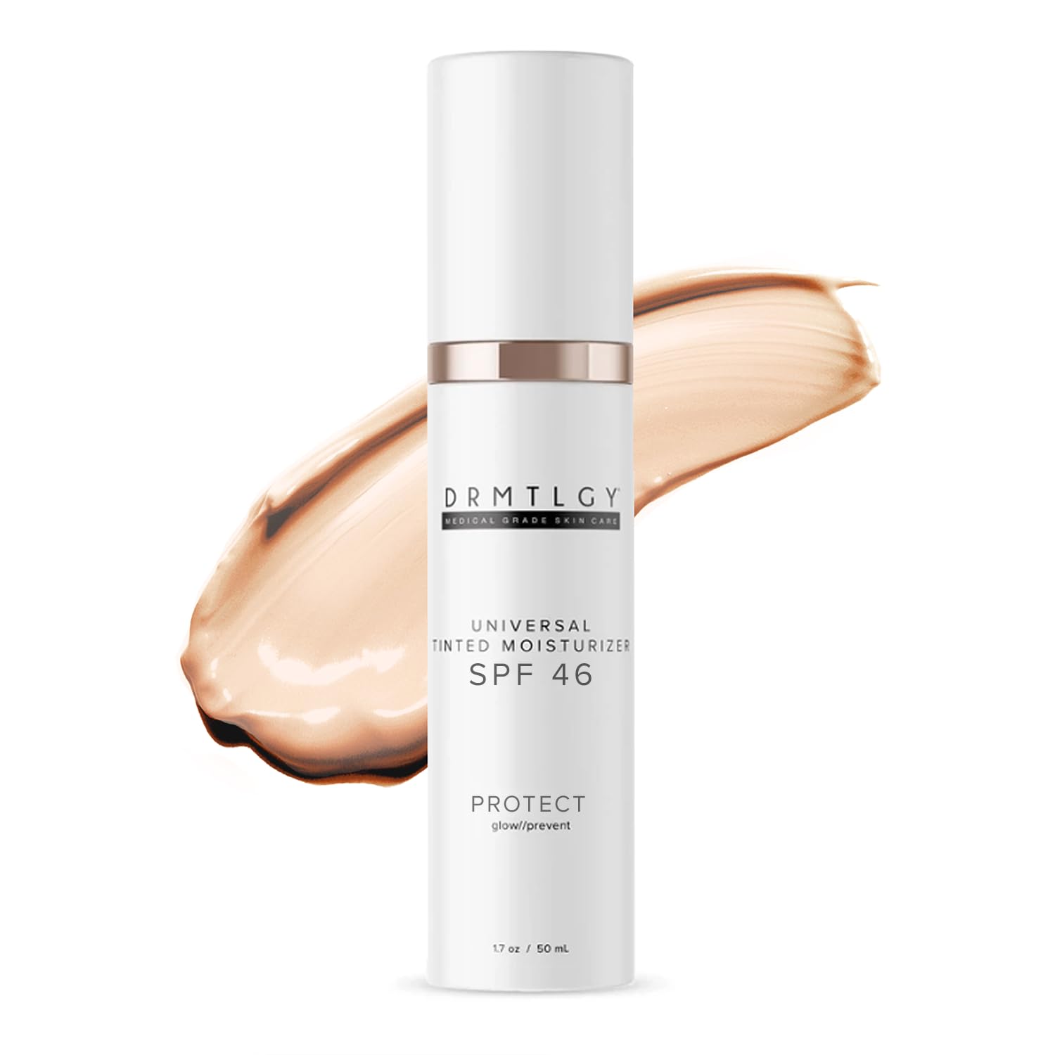 Drmtlgy Tinted Moisturizer With Spf 46 Universal Tint All-In-One Face Sunscreen And Foundation With Broad Spectrum Protection Ag