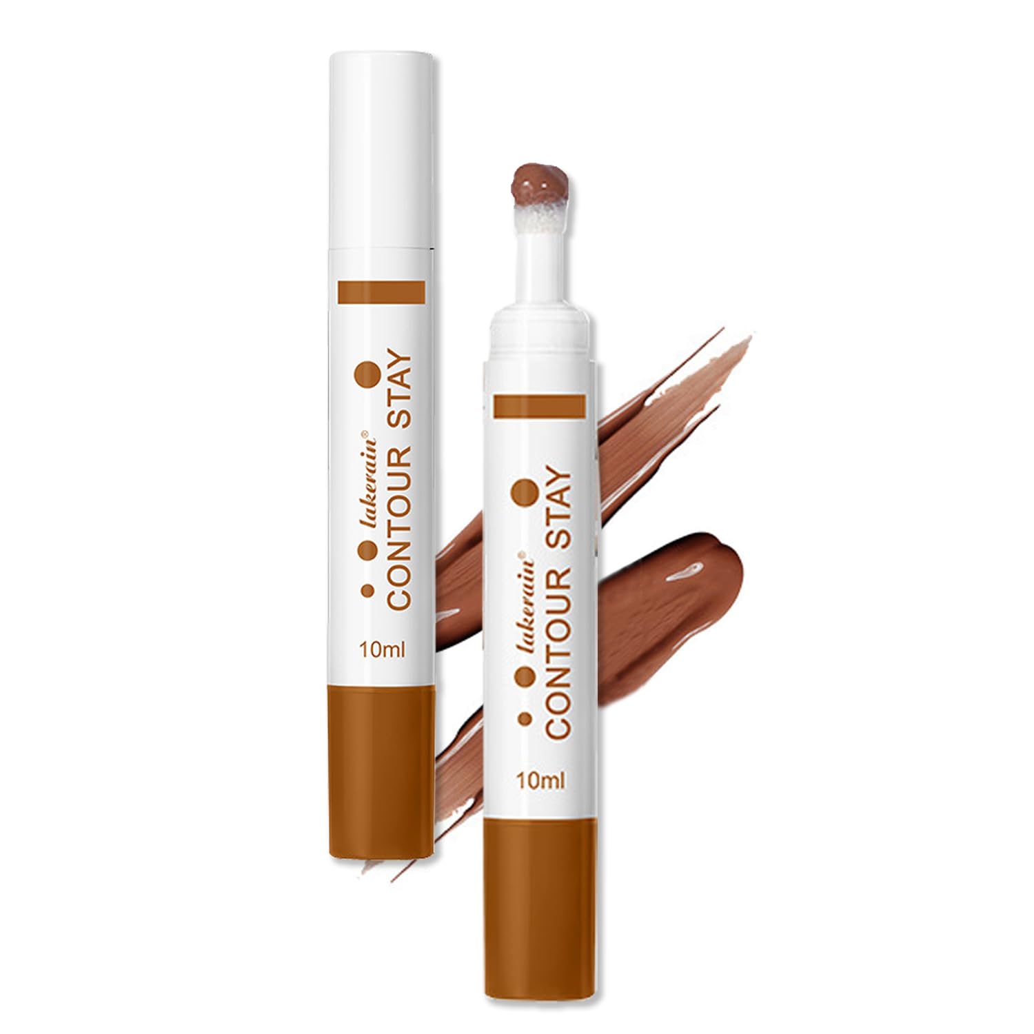 Aaiffey Liquid Contour Pen,Face Bronzer Cream Contour with Cushion Head Rotatable Contouring Stick Blendable & Lightweight Formu