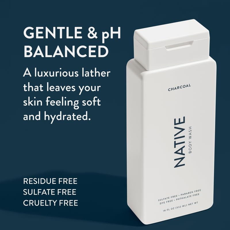 Native Body Wash Contains Naturally Derived Ingredients | For Women & Men, Sulfate, Dye, & Paraben Free Leaving Skin Soft And Hy