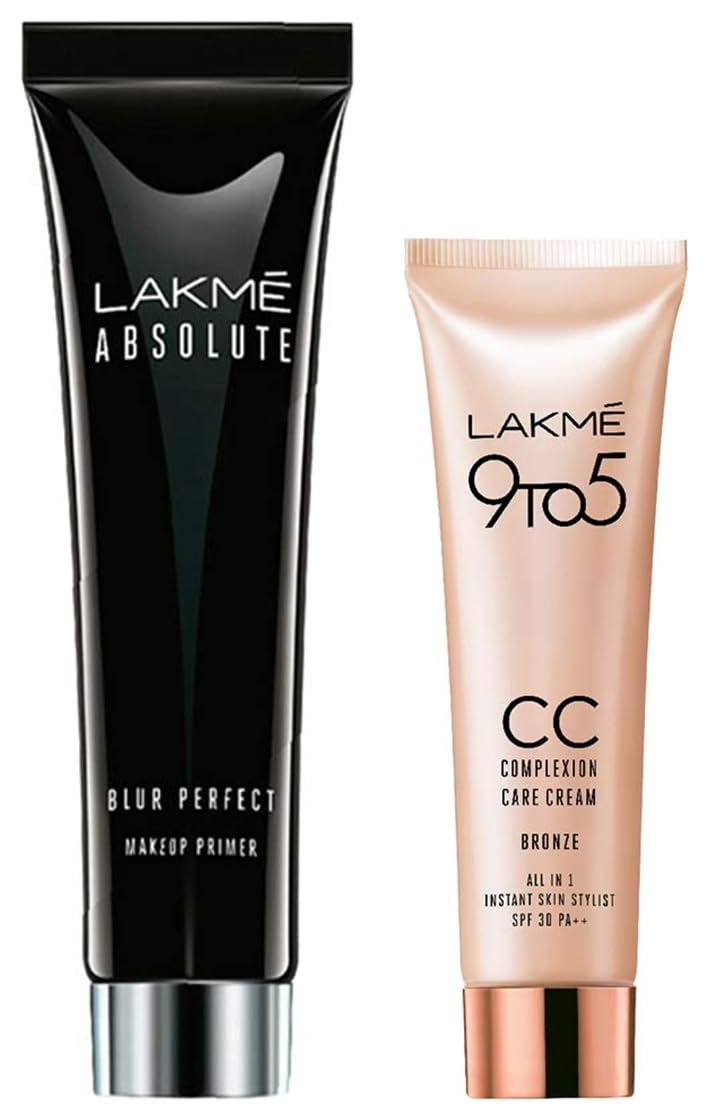 Lakm Absolute Blur Perfect Makeup Primer, 30G And Lakm Complexion Care Face Cream, Bronze, 9G