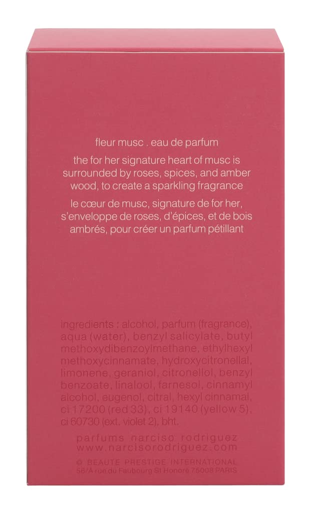 Narciso Rodriguez Fleur Musc For Her Eau De Parfum Spray, 16 Ounce, Multi