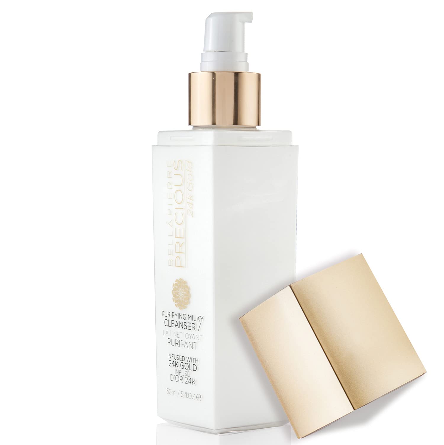 bellapierre Precious Purifying Milky Cleanser | All Natural Formula with 24k Gold Powder, Nourishing Vitamins, Oils and Botanica