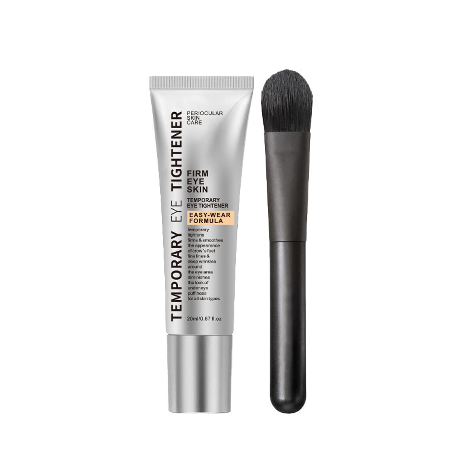 MylingKorm Temporary Eye Tightener  Instant Bag Tightening with Brush, Fades Dark Circles & Lifts, for Women & All Skin Types (