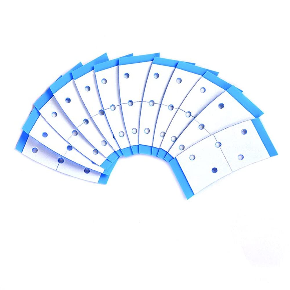 Coloryoung Wig Tape Strips 36Pcs Double Sided Waterproof Lace Wigs Adhesive Tape For Lace Wig Toupee (Blue With Hole)