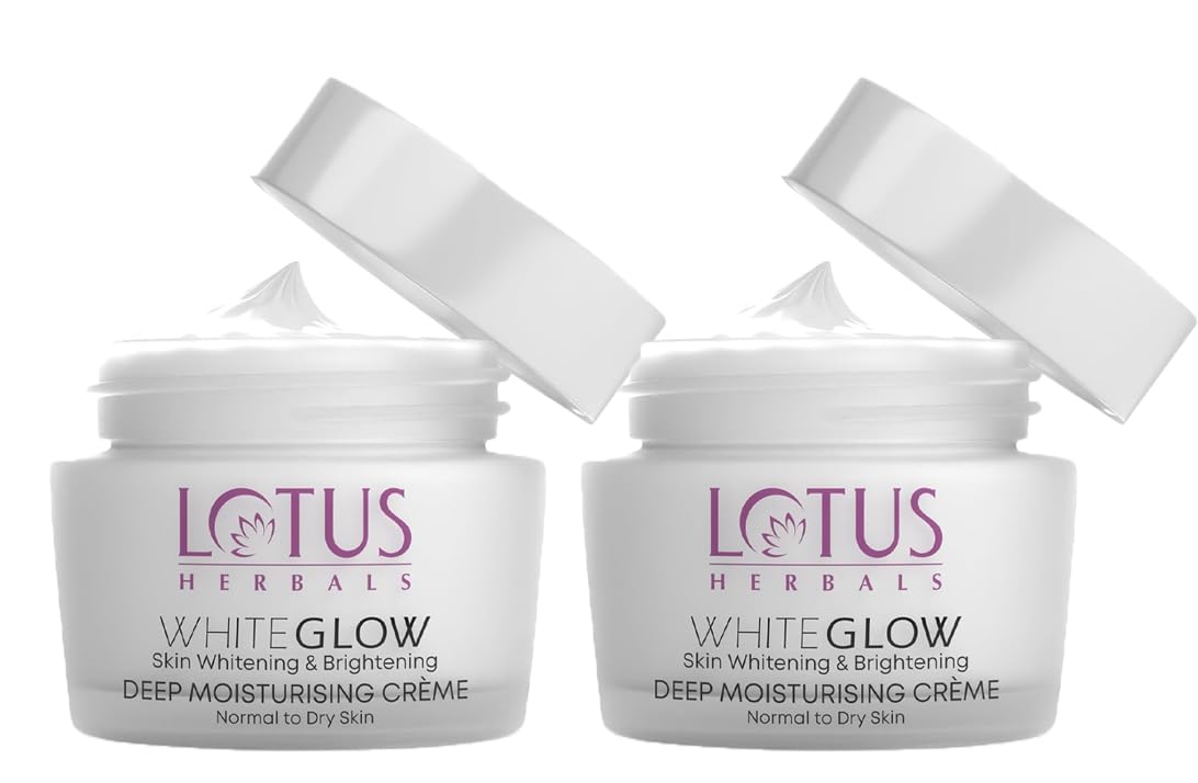 Lotus Herbals White Glow Deep Moisturising Face Cream 40G (Pack Of 2)