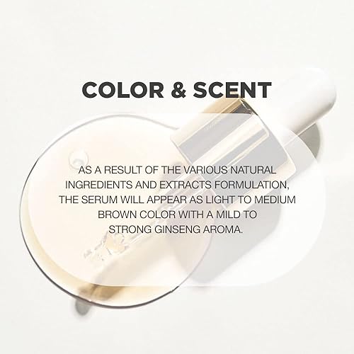 Ginseng Radiance Serum  52.5% Ginseng Extract Rejuvenating Face Serum  Formulated With Hyaluronic Acid, Wgf Complex-3  Korean Sk