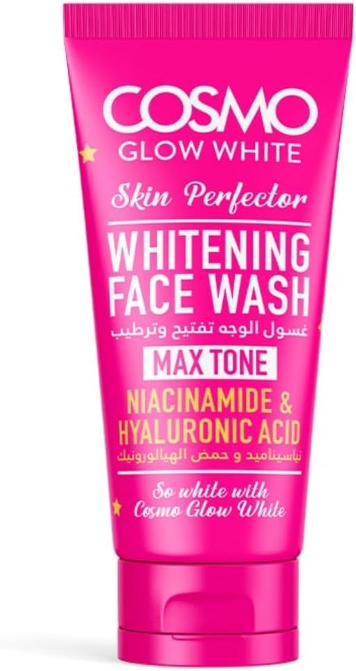 Cosmo Glow White Skin Perfector Whitening Face Wash  Advanced Brightening & Deep Cleansing Facial Cleanser For Clear, EvenTone