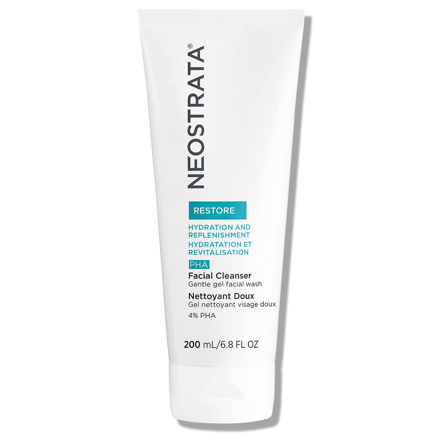 NEOSTRATA PHA Facial Cleanser Gentle Gel Facial Wash Soap-free Fragrance-free For Sensitive and Reactive Skin Types, 6.8 Fl Oz (