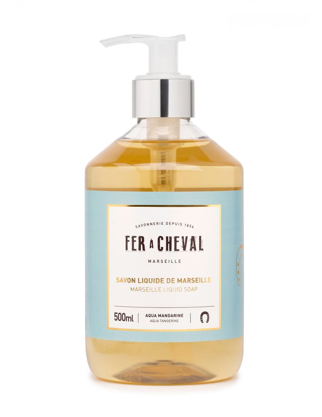 Fer a Cheval Marseille Liquid Soap - Aqua Tangerine (500 ml/16.9 fl oz)