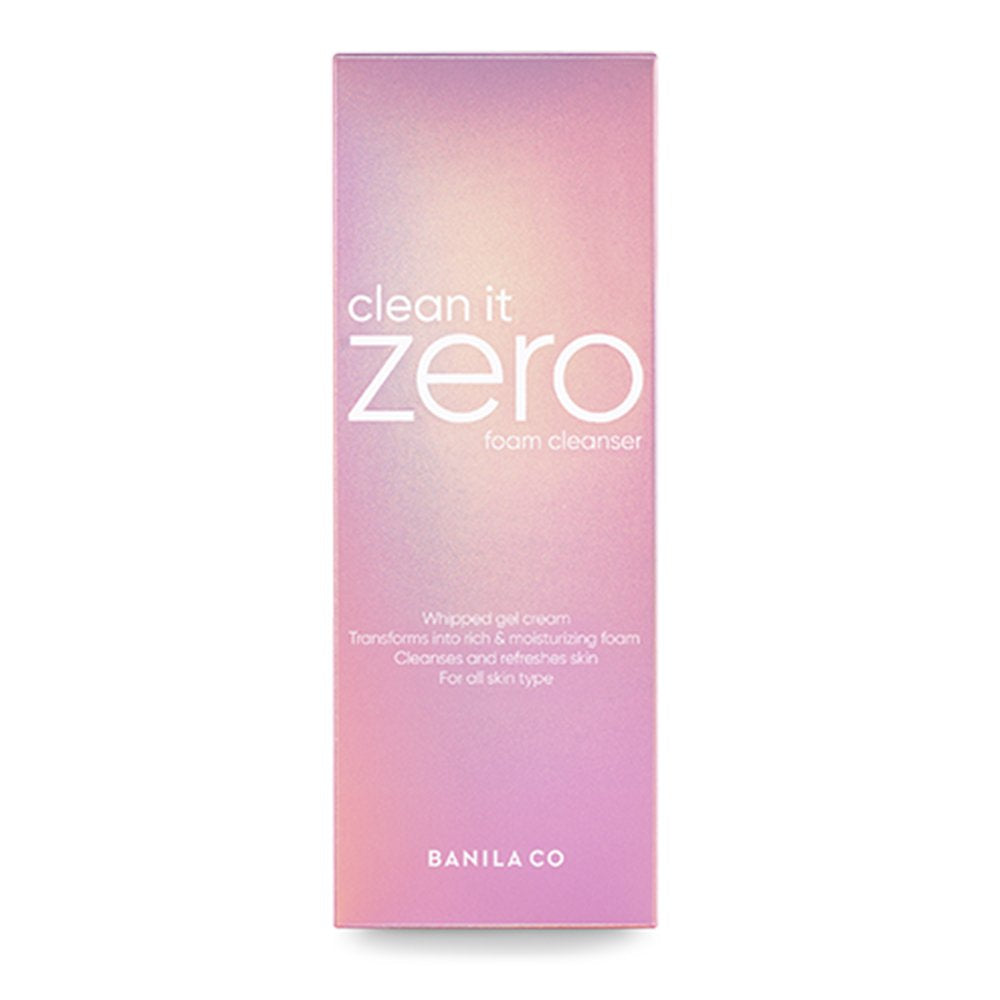 Banila Co New Clean It Zero Foam Cleanser 150Ml, All Skin Types, Creamy Foam Cleanser With Natural Herbs