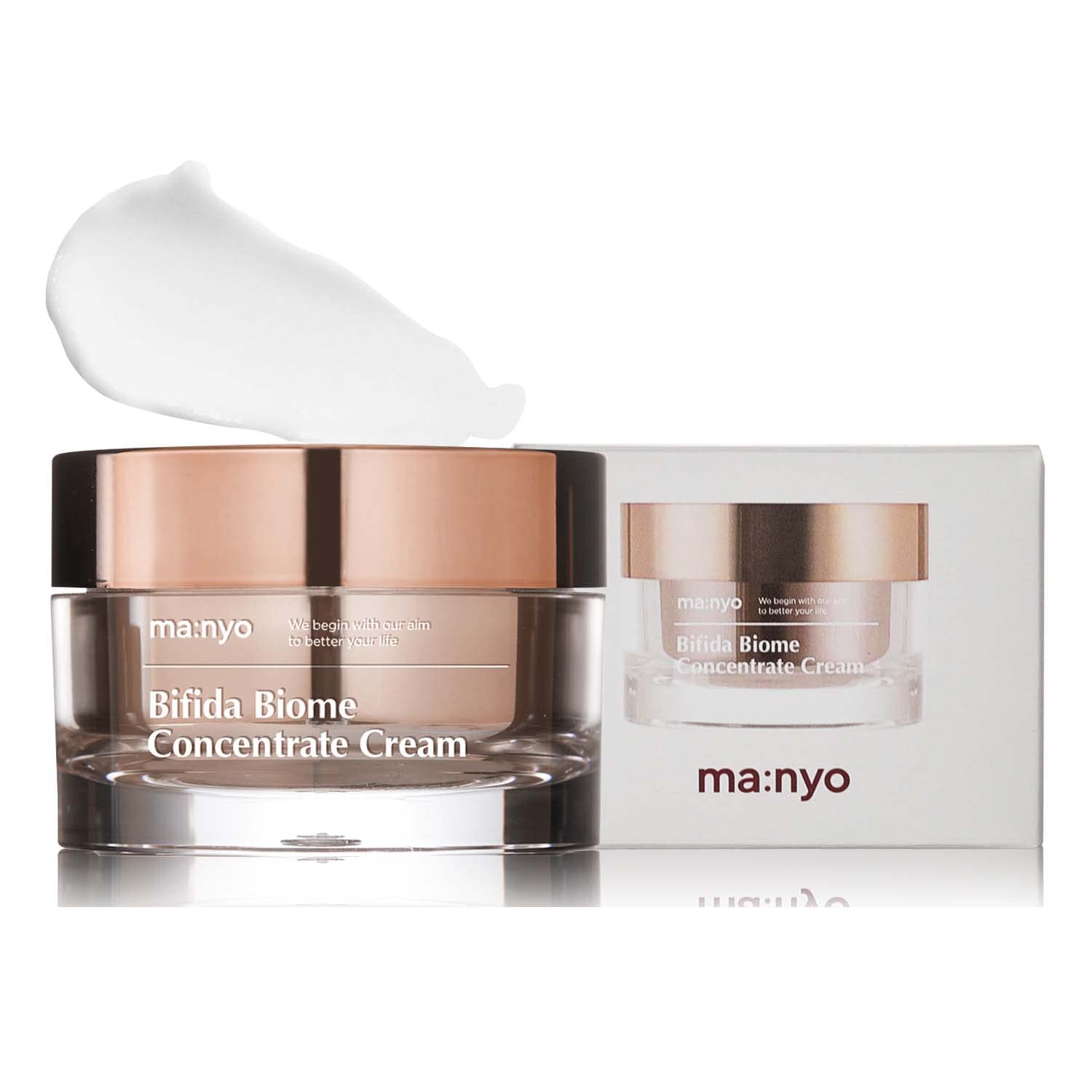 Ma:Nyo Bifida Biome Concentrate Cream Facial Moisturizing Cream With Hyaluronic Acid, Ceramide, For Women Skin Care, Natural Kor