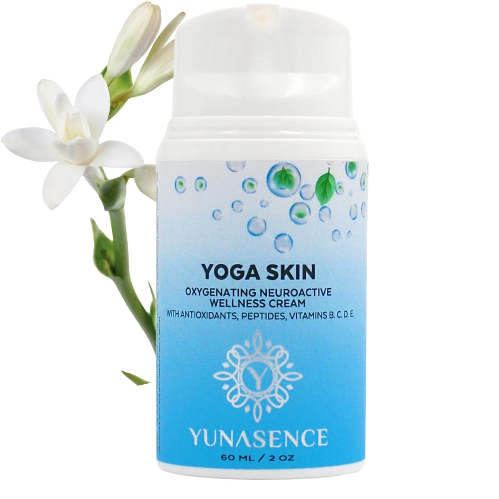 Yunasence YOGA SKIN Oxygenating Neuroactive Wellness Cream, with Antioxidants, Vitamins B. C. D. E.
