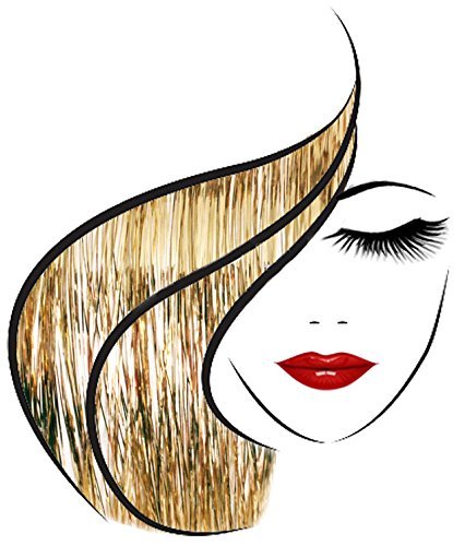 40'' Hair Tinsel 100 Strands - (Shiny White Gold)