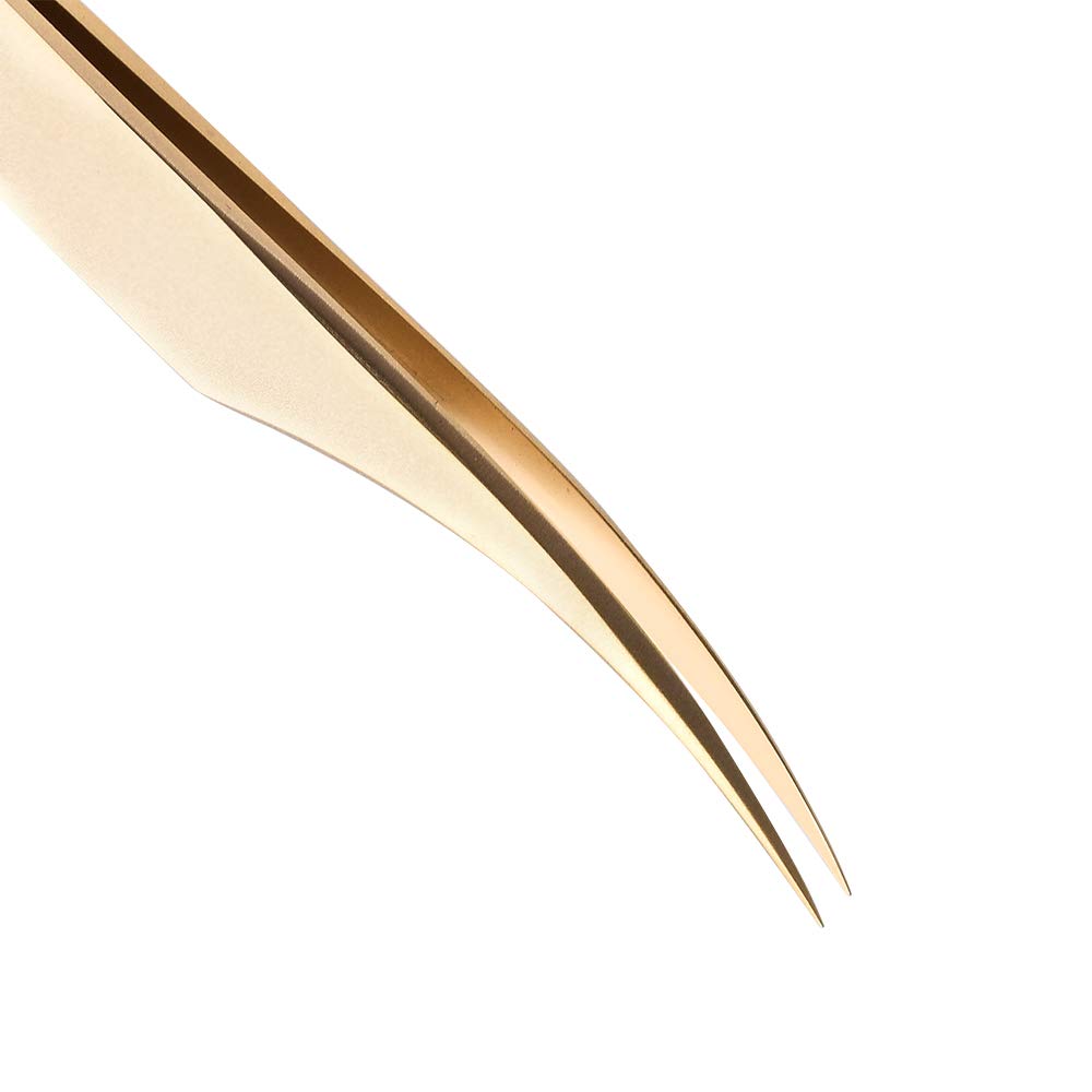 Ms.Queen Eyelash Extension Tweezers Set-Precision Tweezers For 2D-6D Volume&Individual False Lashes Extensions With Pu Storage C