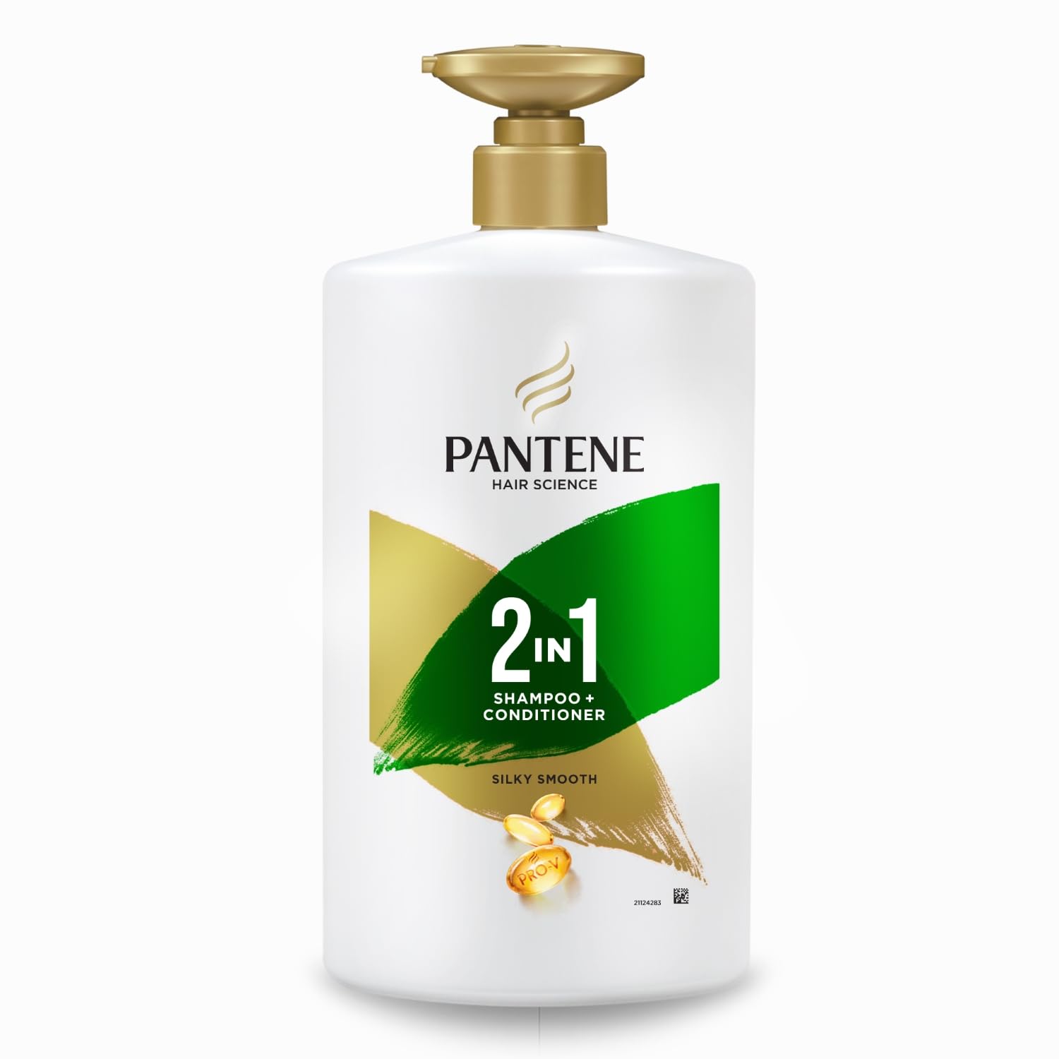 Pantene Advanced Hairfall Solution, 2In1 AntiHairfall Silky Smooth Shampoo & Conditioner For Women, 1L