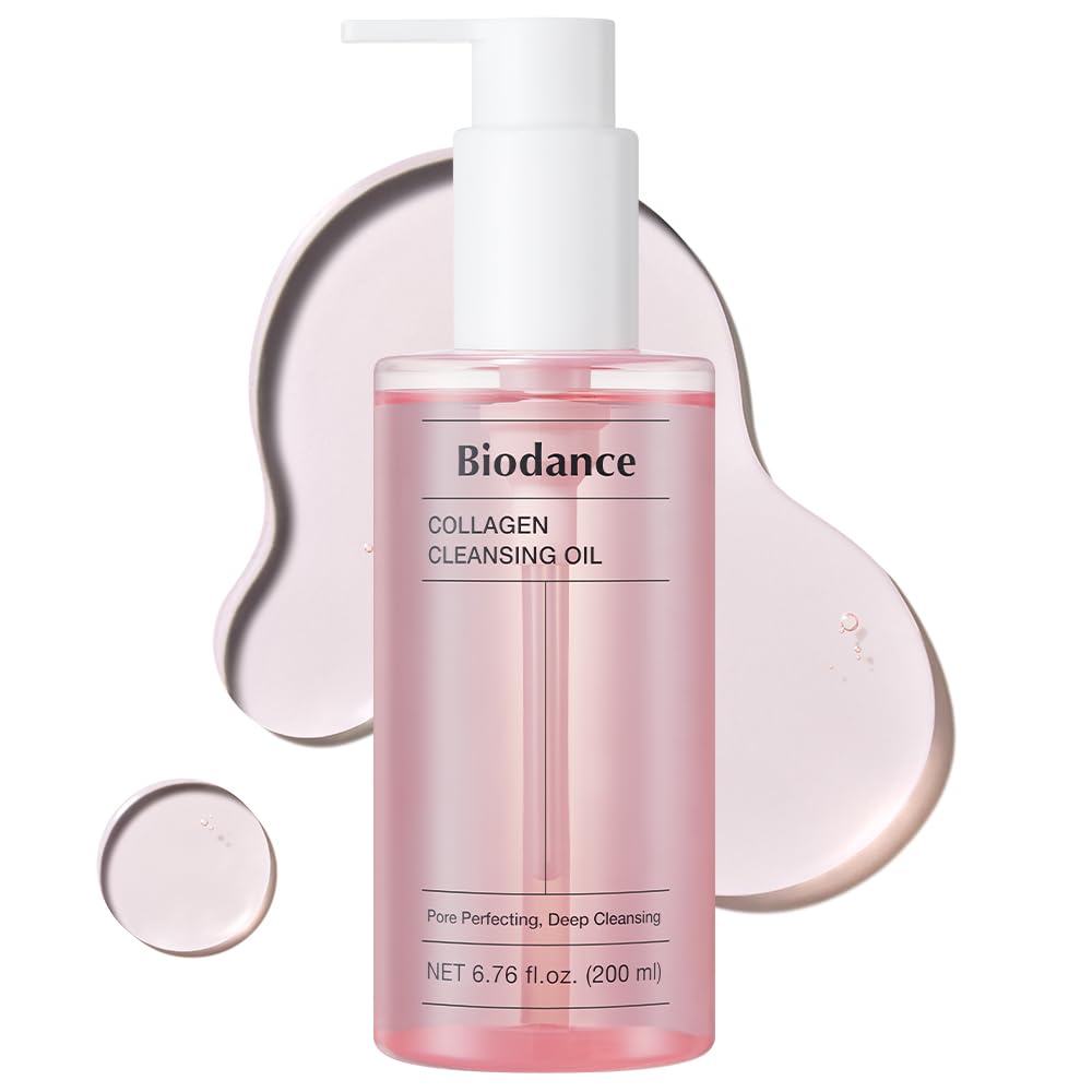 BIODANCE Collagen Cleansing Oil, Facial Oil Cleanser, Gentle Makeup Remover without Clogging Pores, Removes Bleackhed and Whiteh