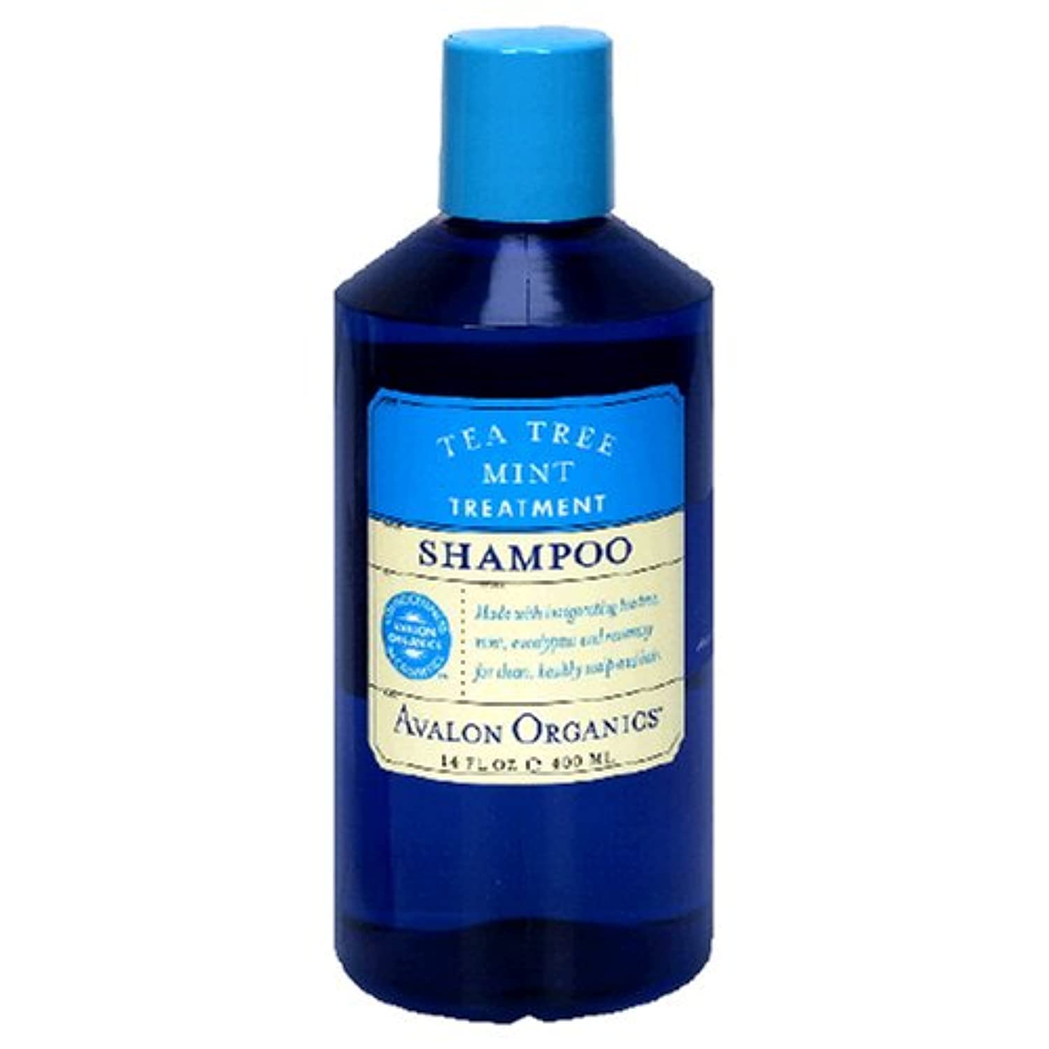 Avalon Organics Shampoo, Tea Tree Mint Treatment, 14-Ounces (Pack of 3)