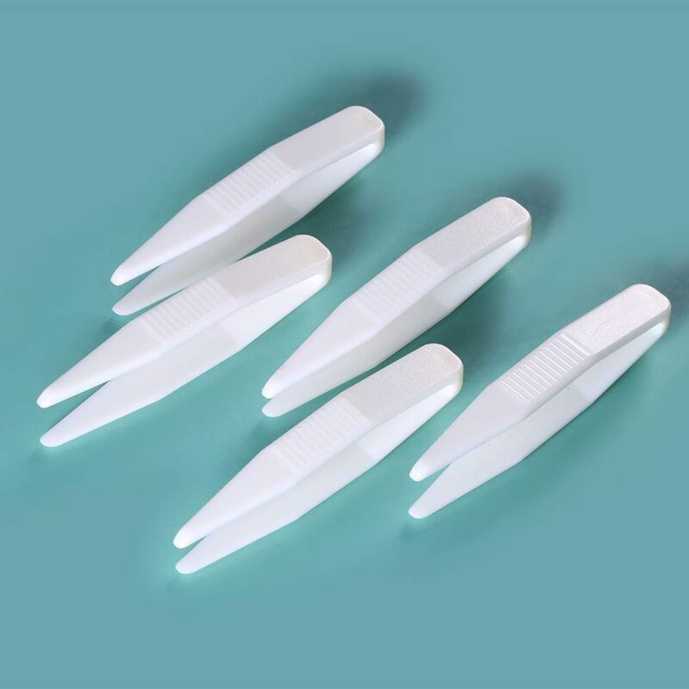 20 Pcs Mini Plastic Tweezers Clips Portable Eyelid Tape Sticker Tweezer Makeup Tool For Contact Lenses Double Eyelid Stickers Fa