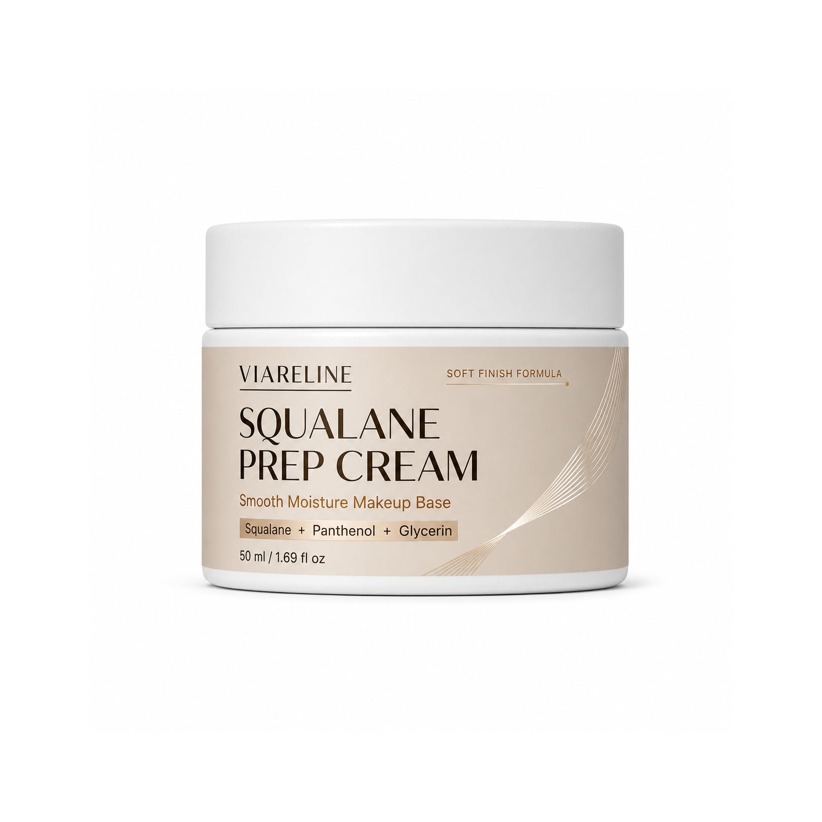 Viareline Squalane Prep Cream Smooth Moisture Makeup Base, 50 ml