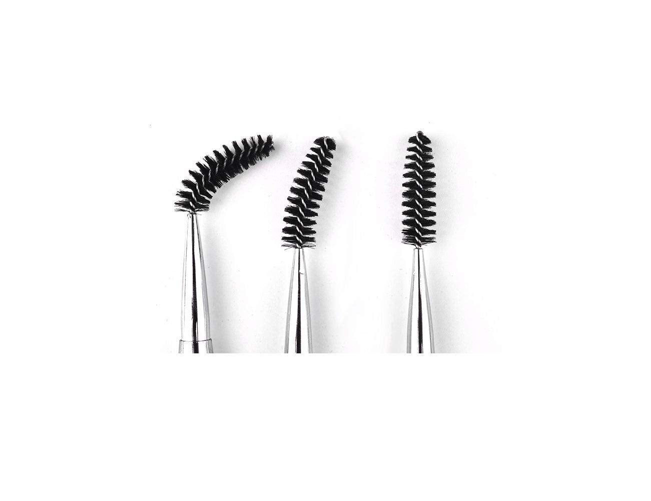 JOSALINAS 2PcS Mascara Brushes Eyebrow Eyelash Brushes Mascara Wands Applicators Eye Brushes Portable cosmetic Brushes with cap