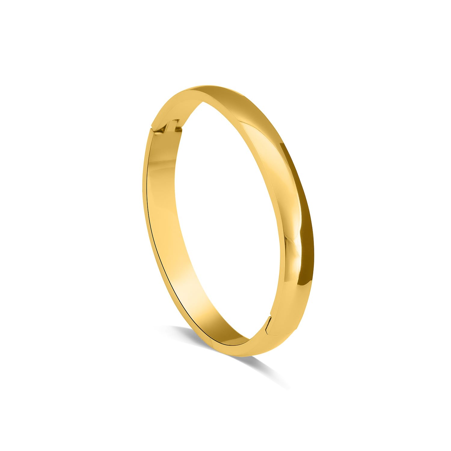 Palmonas Plain Gold Bangles Bracelet For Women (Size 7)  Gift For Women & Girls, WomenS Jewellery | Waterproof & AntiTarnish