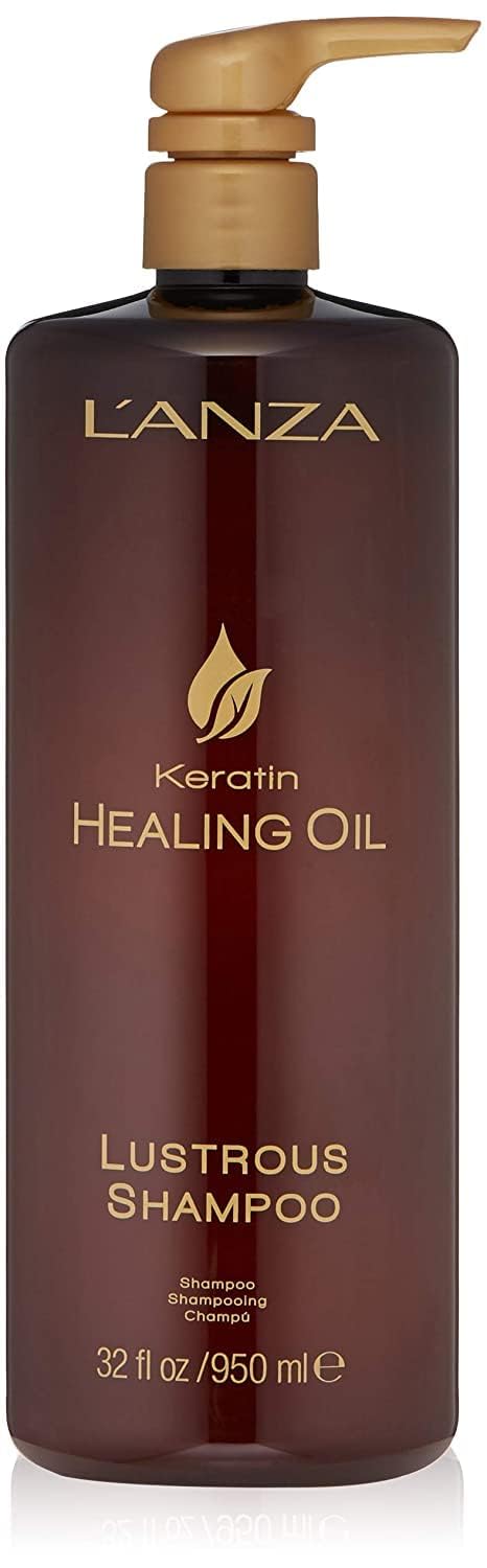 L'ANZA Keratin Healing Oil Lustrous Shampoo, Keratin Shampoo For Dry Damaged Hair, Boosts Shine, Strength and Hair Health, Repai