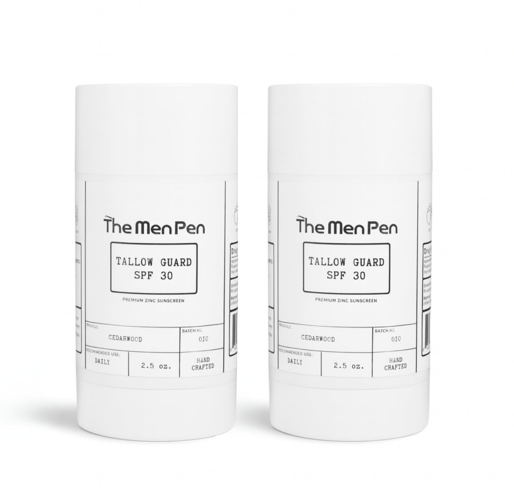 The Men Pen | Tallow Guard SPF 30 Sunscreen Stick (2 Pack)