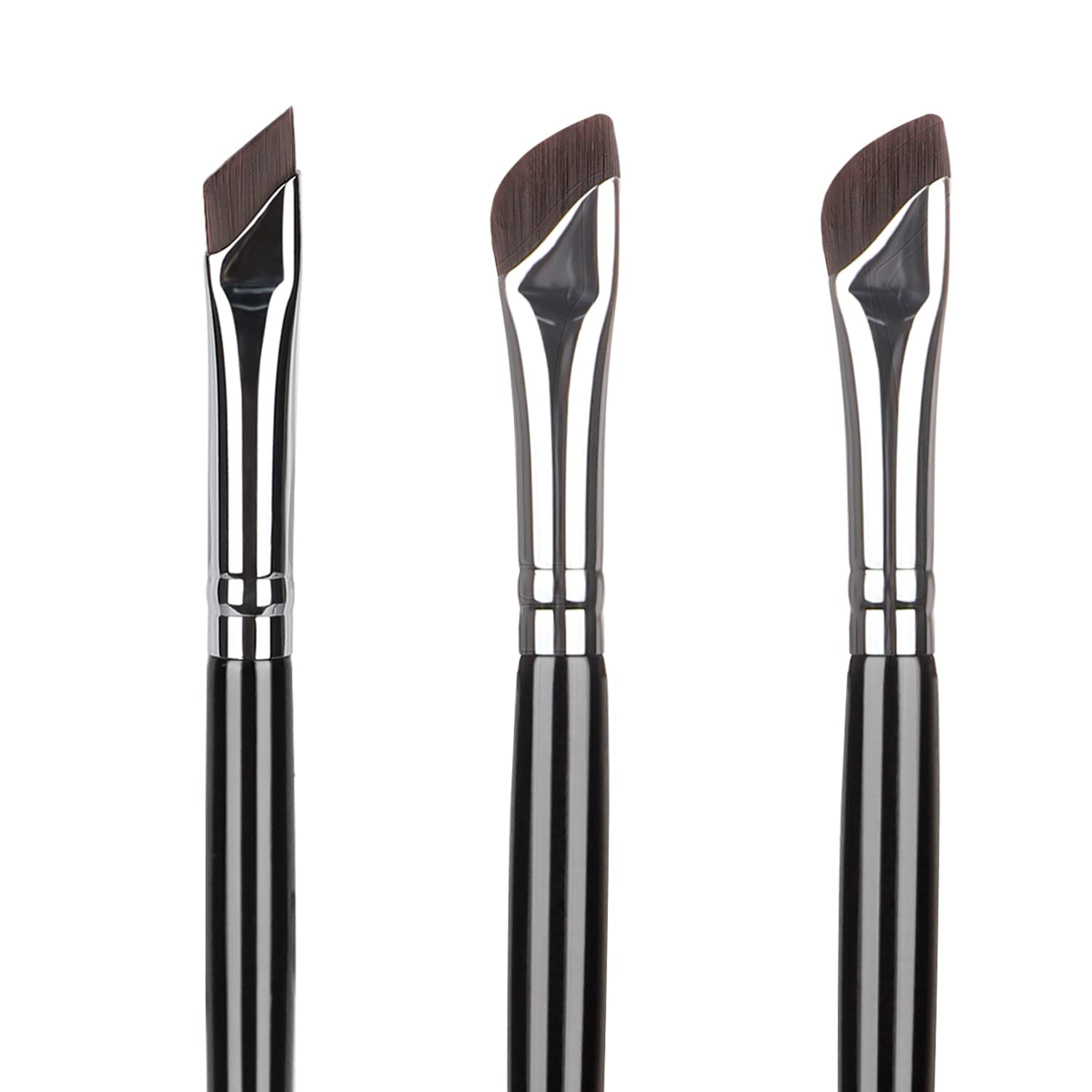 Etercycle Eyeliner Brushes Set, Fine Angled Eyeliner Eyebrow Concealer Brushes, Upgraded Sickle Ultra Thin Slanted Flat Angle fo